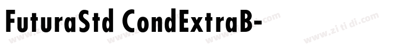 FuturaStd CondExtraB字体转换